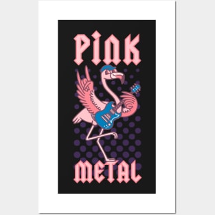 Pink Metal Posters and Art